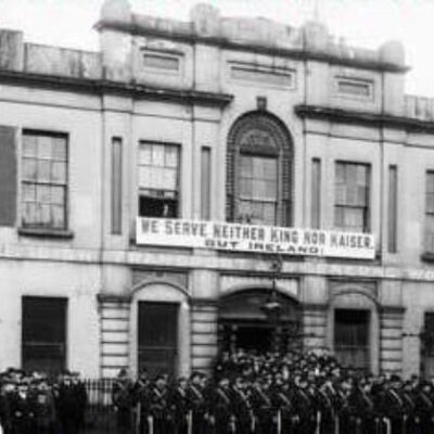La bibliothèque de Dublin au moment de l'insurrection de Pâques