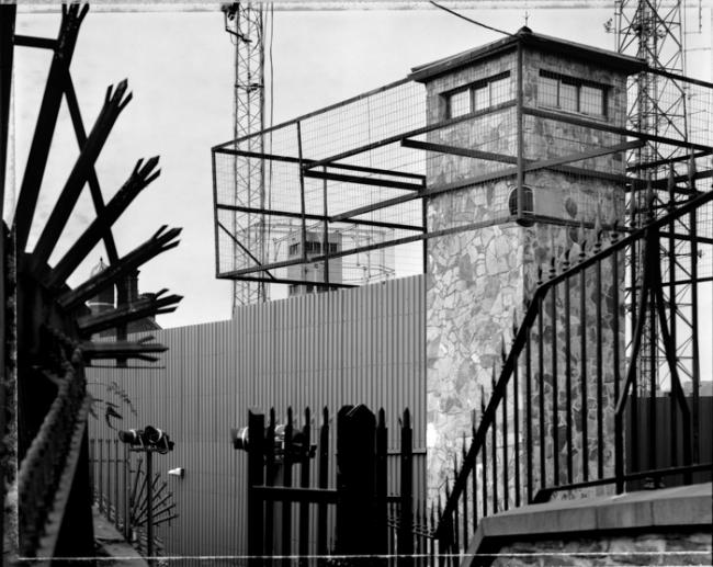 British Army Security force base. Bishops Gate, Derry City Walls, Londonderry