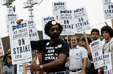 Manifestation des contrôleurs grévistes
