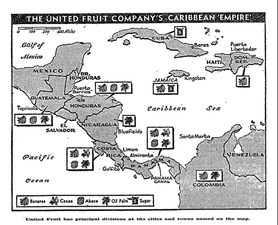 L'empire caribéeen de l'United Fruit