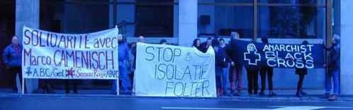 Manifestation pour Camenisch