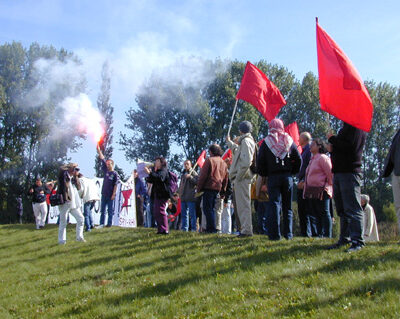 Manifestation à la prison de Bapaume