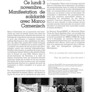 Tract pour Camenisch