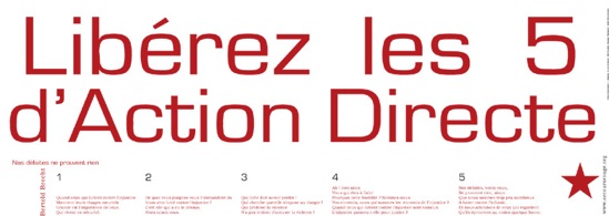 Affiche SR pour Action Directe