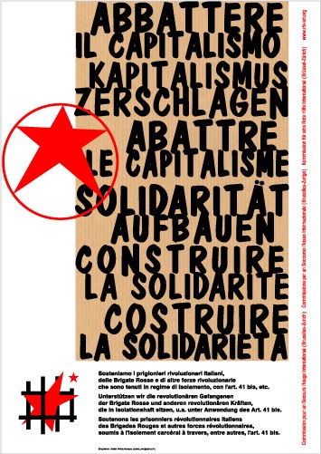 Affiche du SRI pour les prisonniers italiens