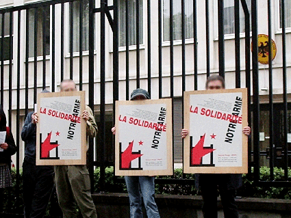 Manif pour les 4 de Aachen