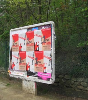 Placard 1er mai 2005