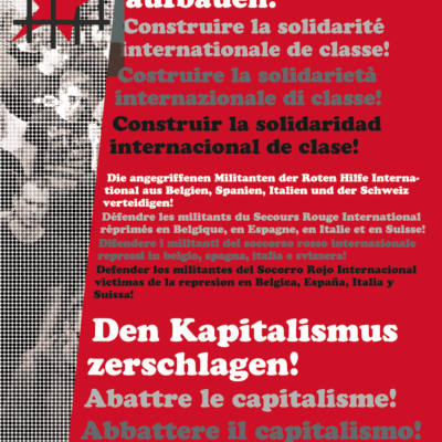 Affiche de solidarité du SRI