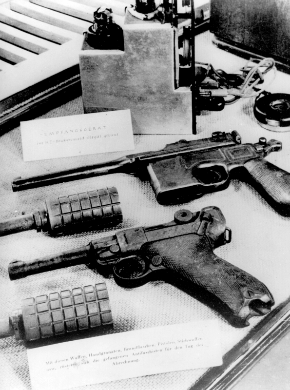 Les armes de l'organisation clandestine de Buchenwald