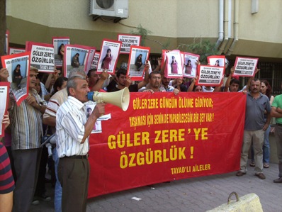 Manifestation pour Güler Zere en Turquie Manifestation pour Güler Zere en Turquie