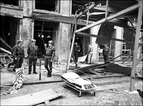 Action contre une base de l'armée à Francfort Action contre une base de l'armée à Francfort