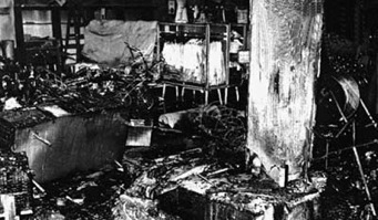 Incendie à Francfort Incendie à Francfort