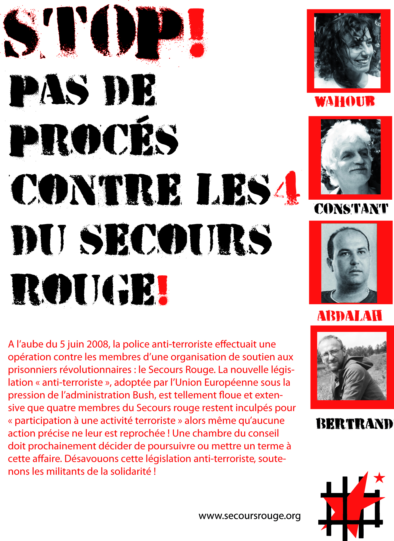 Affiche de la campagne NoProcès