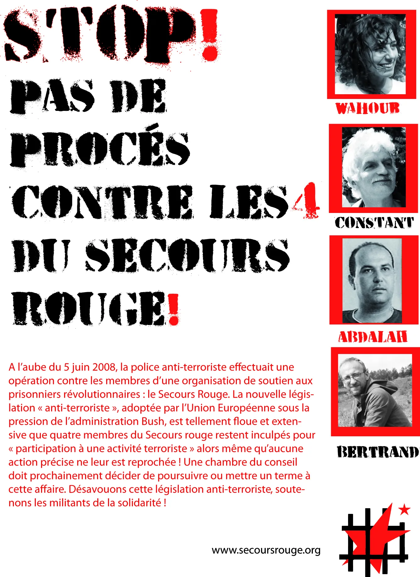 Affiche de la campagne NoProcès