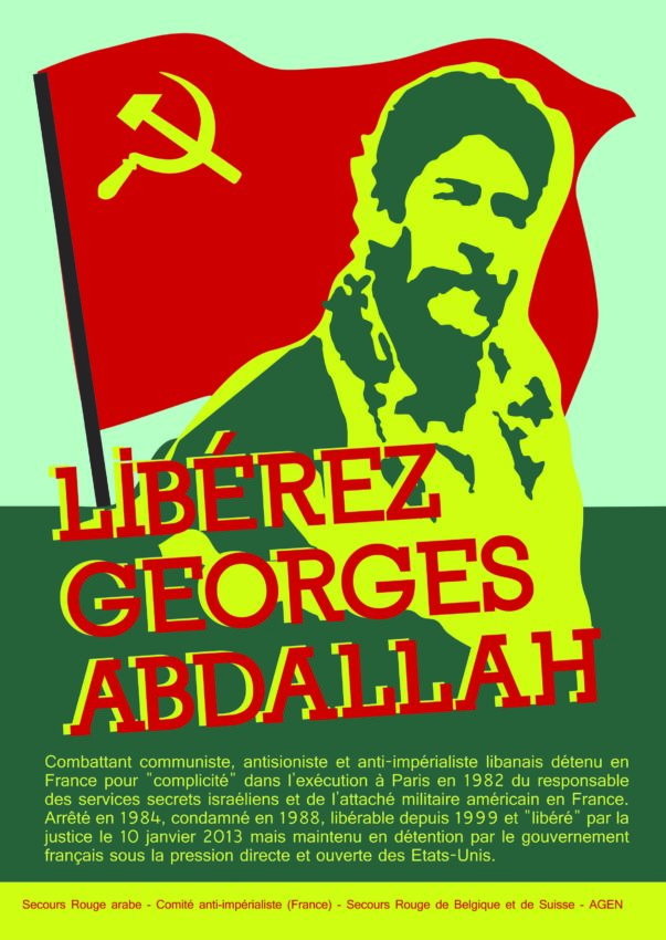 Affiche pour la libération de Georges Ibrahim Abdallah
