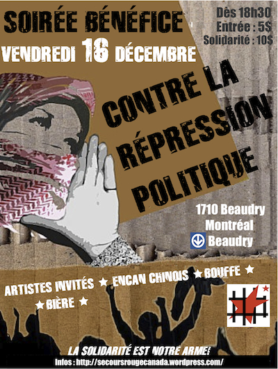 Initiative solidaire des 4 du SR à Montréal Initiative solidaire des 4 du SR à Montréal