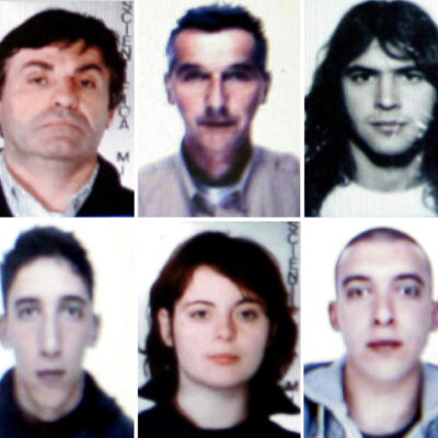 Quelques uns des militants italiens arrêtés