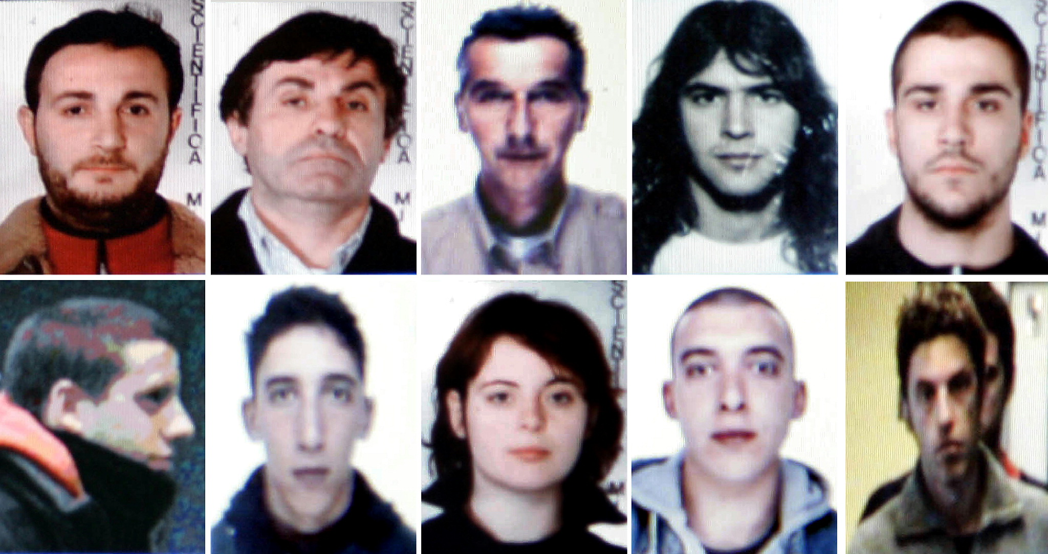 Quelques uns des militants italiens arrêtés