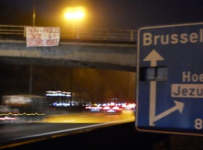 Banderole solidaire des 4 du SR