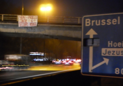 Banderole solidaire des 4 du SR