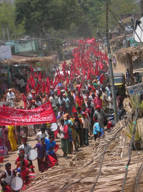 Manifestation de paysan au Lalgarh Manifestation de paysan au Lalgarh