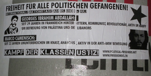 Affiche Stuttgart Georges Ibrahim Abdallah