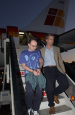 Descente d'avion des militants basques