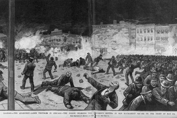 La répression du rassemblement de Haymarket