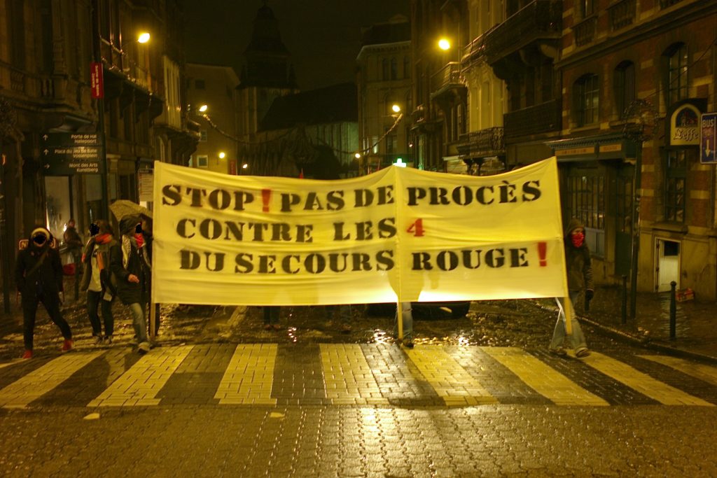 Manifestation solidaire des 4 du SR à Bruxelles Manifestation solidaire des 4 du SR à Bruxelles