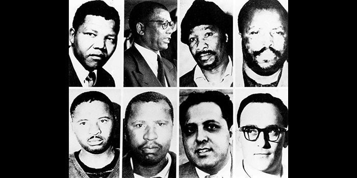 Les inculpés du procès de Rivonia