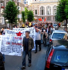 Manifestation pour le SR belge Manifestation pour le SR belge