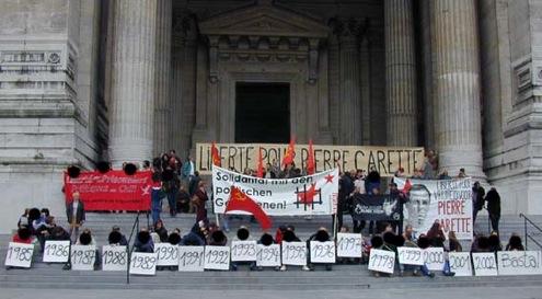 Manifestation pour Pierre Carette Manifestation pour Pierre Carette