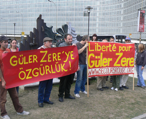 Manif pour Güler Zere à Bruxelles Manif pour Güler Zere à Bruxelles