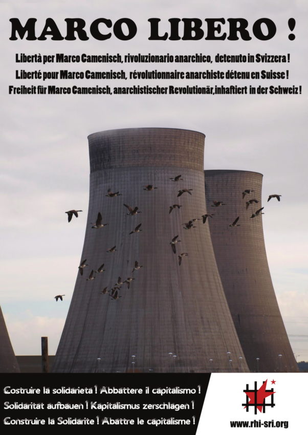 Affiche du SRI pour Marco Camenisch