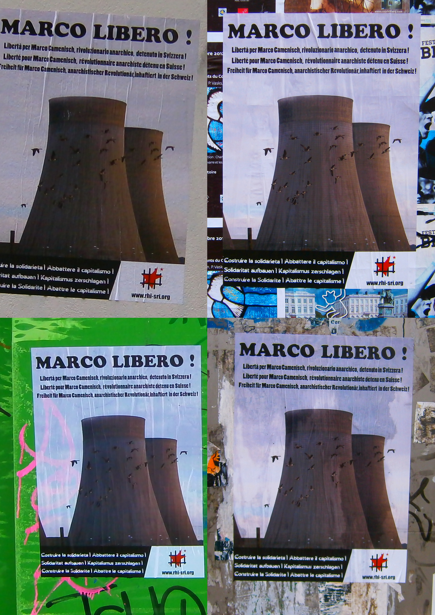 Collages à Bruxelles en 2013