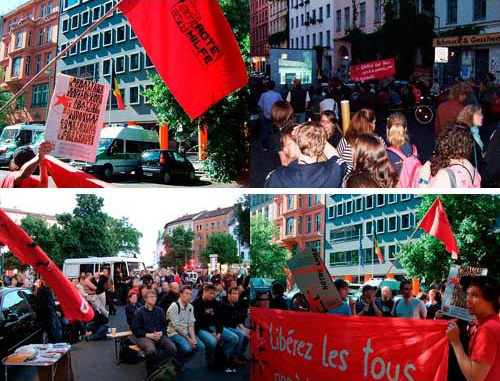 Rassemblement solidaire à Berlin