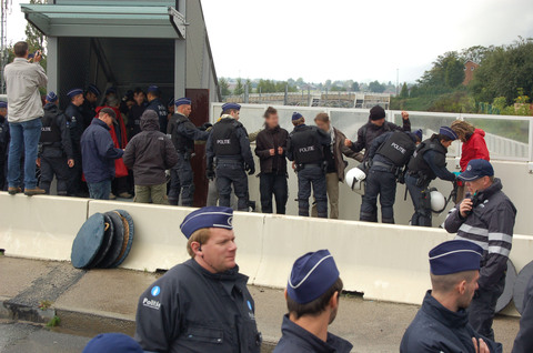 Contrôle à la gare de Nossegem Contrôle à la gare de Nossegem