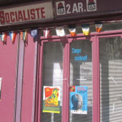 Collage Georges Ibrahim Abdallah siège PS Paris