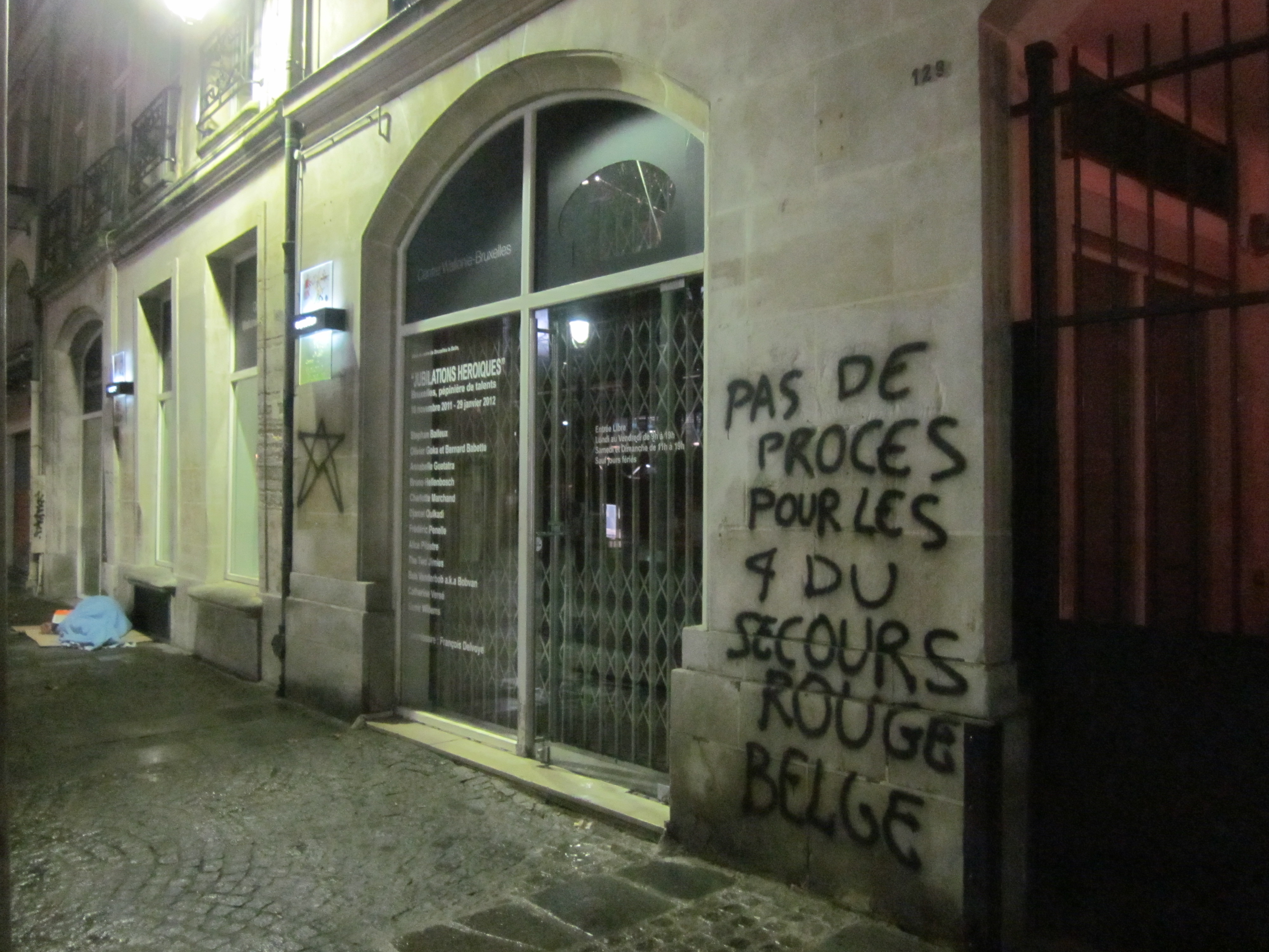 Tag de solidarité sur le Centre Tag de solidarité sur le Centre