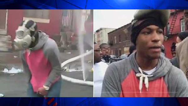 Un assemblage d'images prises à des moments différents par des personnes différentes, lors des émeutes de Baltimore, ont permis à la police de lancer un avis de recherche. Un assemblage d'images prises à des moments différents par des personnes différentes, lors des émeutes de Baltimore, ont permis à la police de lancer un avis de recherche.