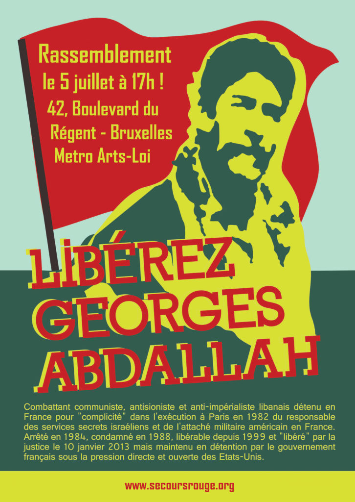 Georges Ibrahim Abdallah manifestation Bruxelles