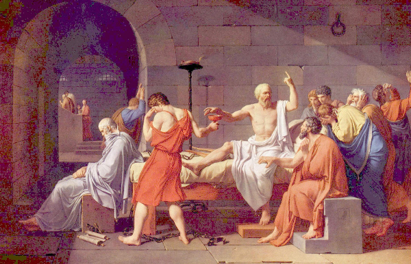 La mort de Socrate, par David
