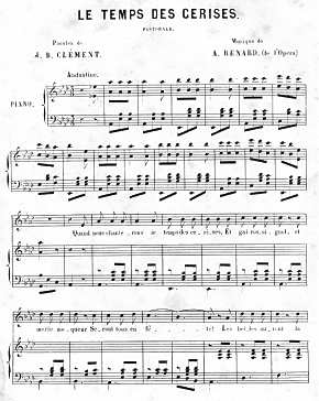 partition du temps des cerises