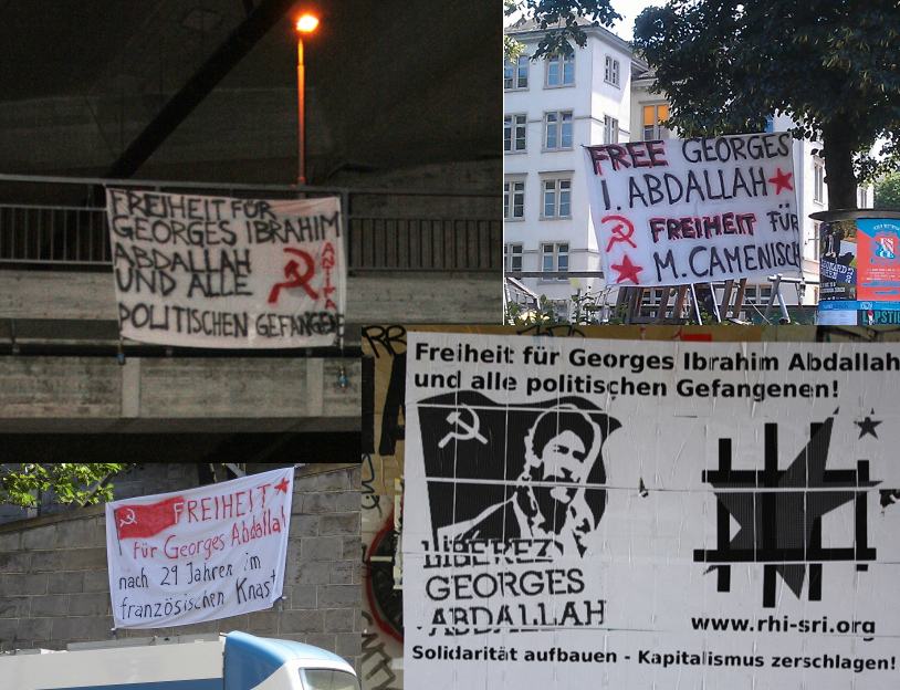 Banderoles Georges Ibrahim Abdallah Zurich