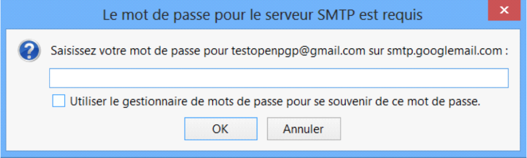 Ecrire un mail crypté