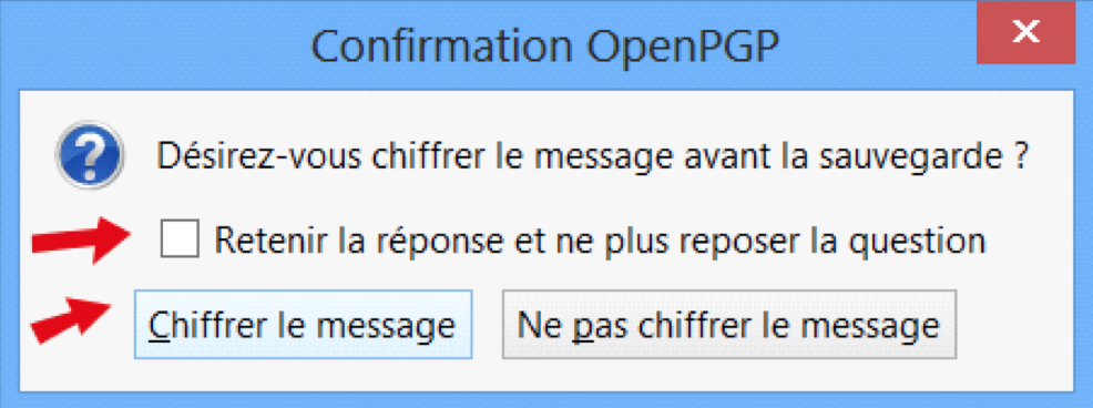 Ecrire un mail crypté Ecrire un mail crypté