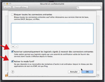 Paramétrer le 'coupe-feu' 