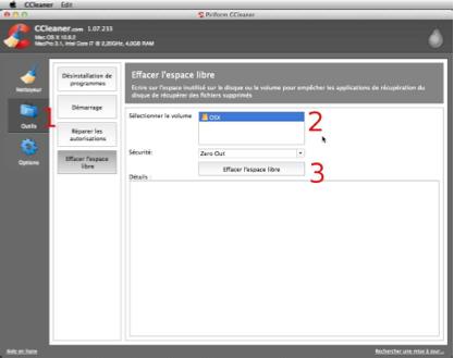 Effacer avec CCleaner