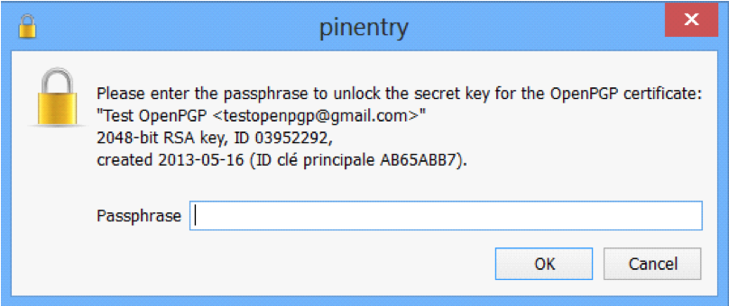 Créer une paire de clés GPG Créer une paire de clés GPG