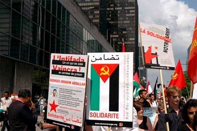 Manifestation contre la guerre au Liban